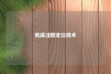 机床注胶定位技术 